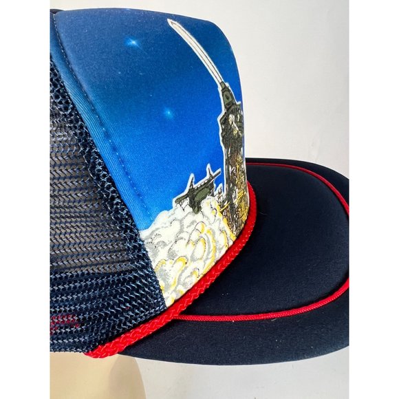 Kandi Tops NASA Kennedy Space Center Mesh Back Trucker Cap OS Adjustable Blue - Picture 5 of 16